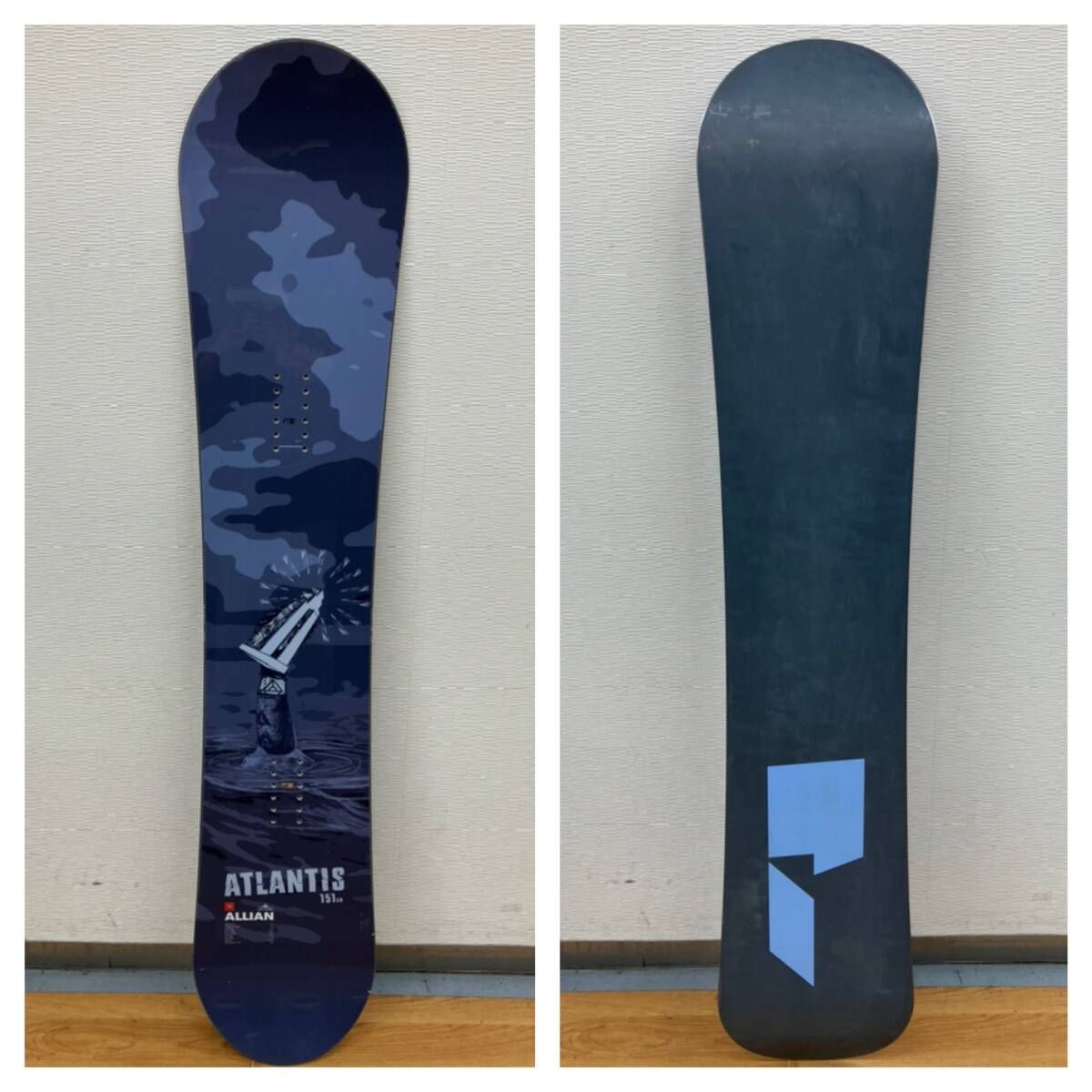 ALLIAN アライアンATLANTIS アトランティス ツインキャンバー 2019 151cm スノーボード板