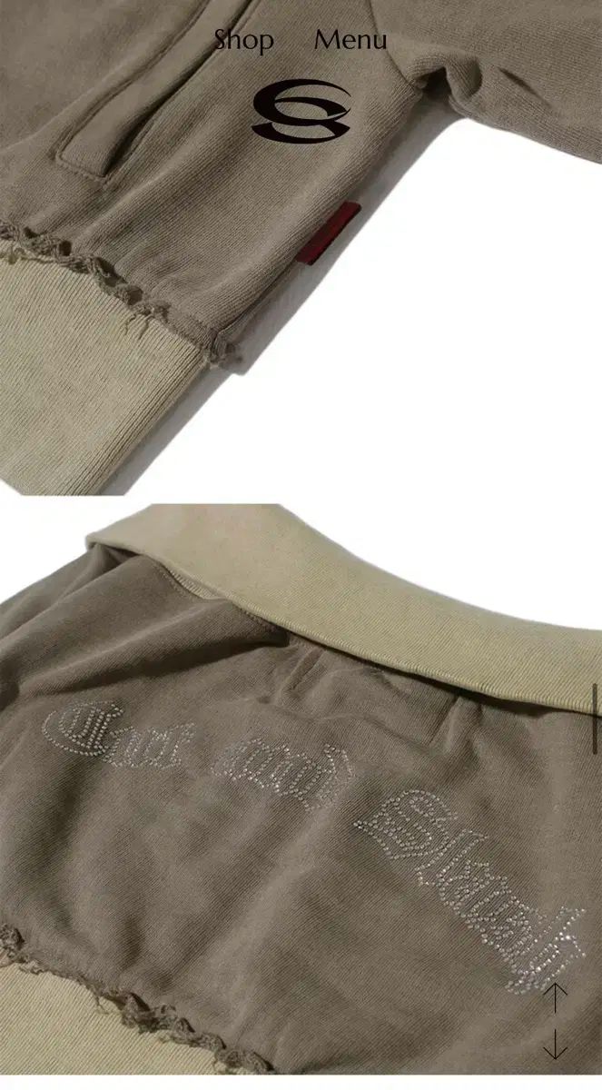  カット アンド スラッシュ cutandslash オフショルダー ツーウェイ クロップド ジップアップ パーカー トップス