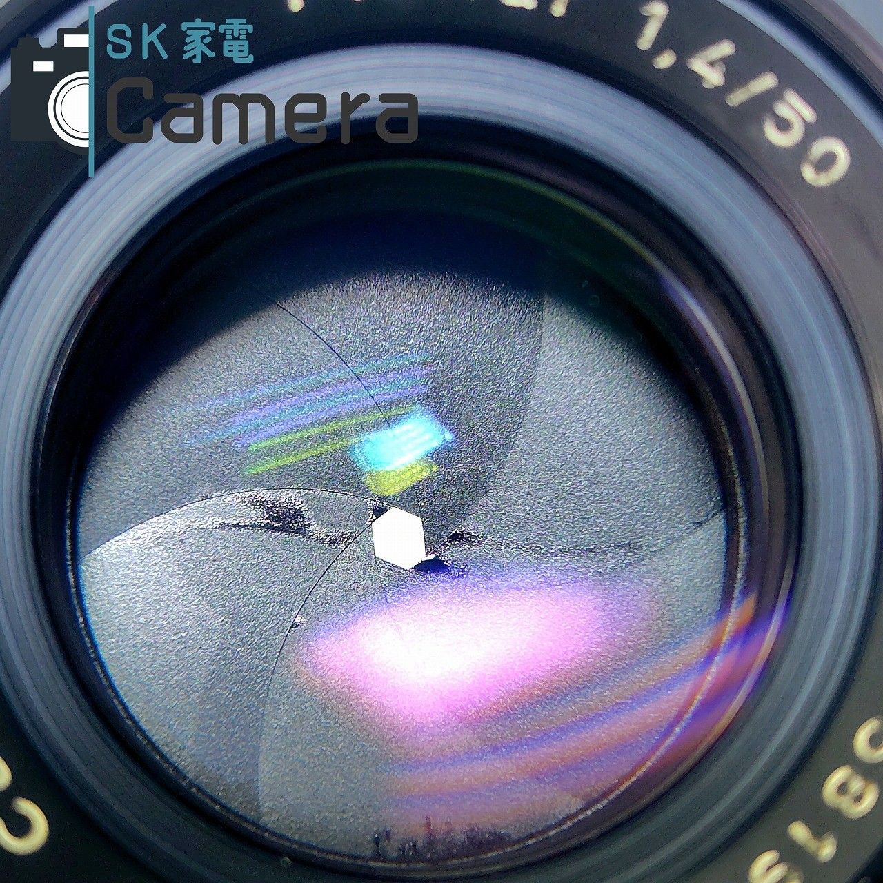  CONTAX Planar 50ｍｍ F 1.4 T AEJ 初期 シリアル581 XXXX コンタックス Carl Zeiss 粘り有 レンズ(単焦点) カメラ