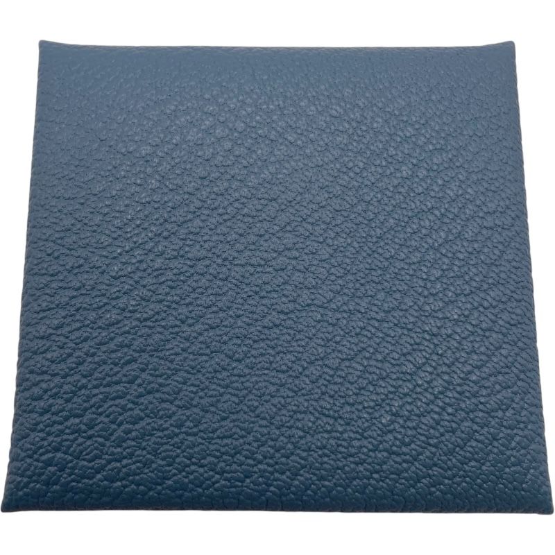 エルメス HERMES バスティア ヴェルソ W刻 ニューブルージーン エベンヌ シェーブル ユニセックス コインケース