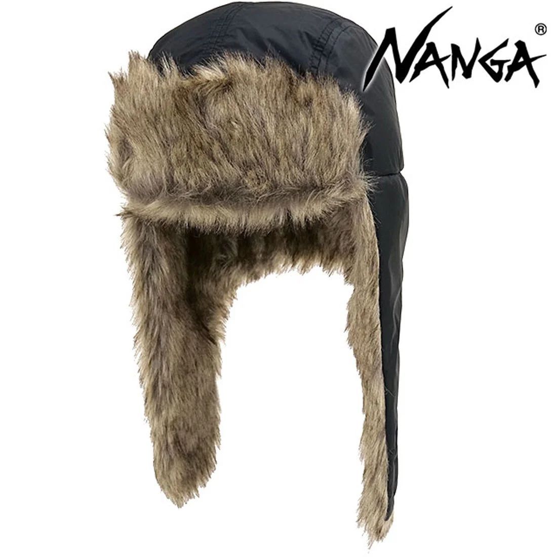 NANGA ナンガ N2532-3A055Z AURORA TEX FUR FLIGHT CAP オーロラテックス ファー フライトキャップ BLK サイズ