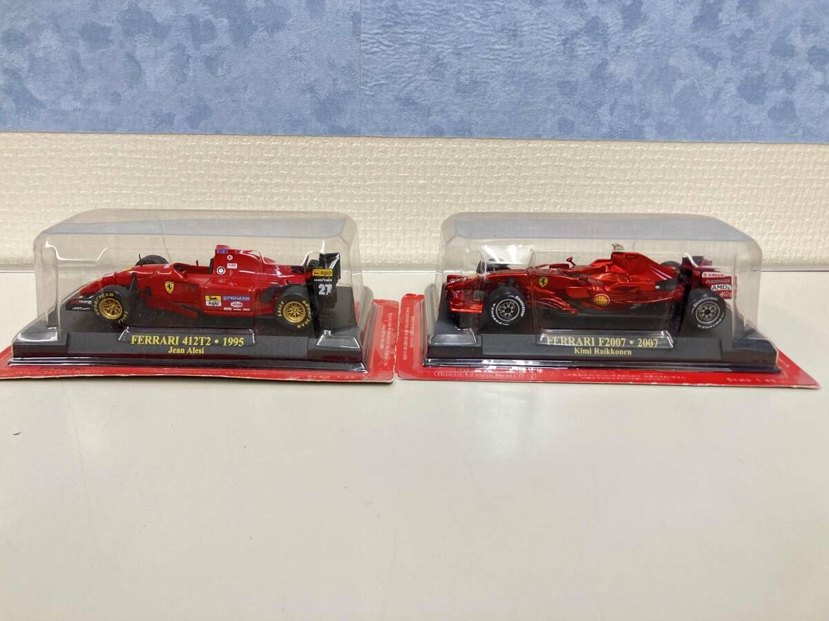 現状品 写真6枚目箱外れあり アシェット 1 43 フェラーリF-1 9台