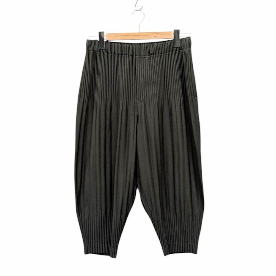 HOMME PLISSE ISSEY MIYAKE オムプリッセ イッセイミヤケ プリーツ イージーパンツ HP53JF053 グリーン系 サイズ 2