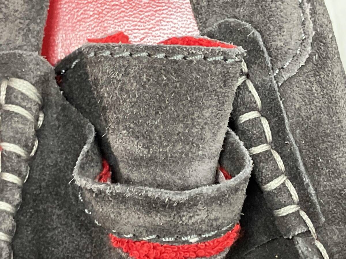 MANOLO BLAHNK マノロ ブラニク ローファー メンズ チャコールグレー size 43 モカシン スウェード スクエアトゥ