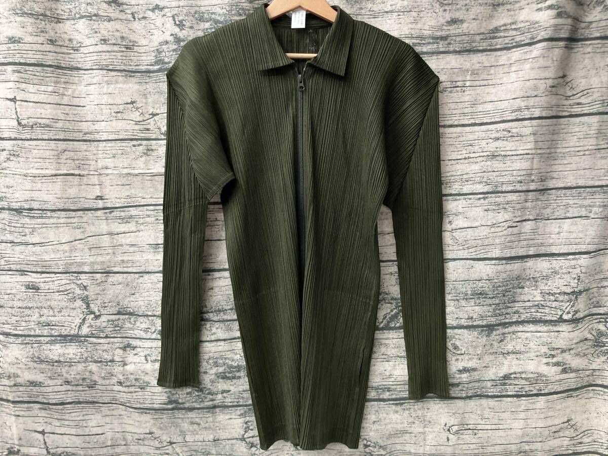 PLEATS PLEASE プリーツプリーズ PP71-JD359 グリーン 長袖シャツ