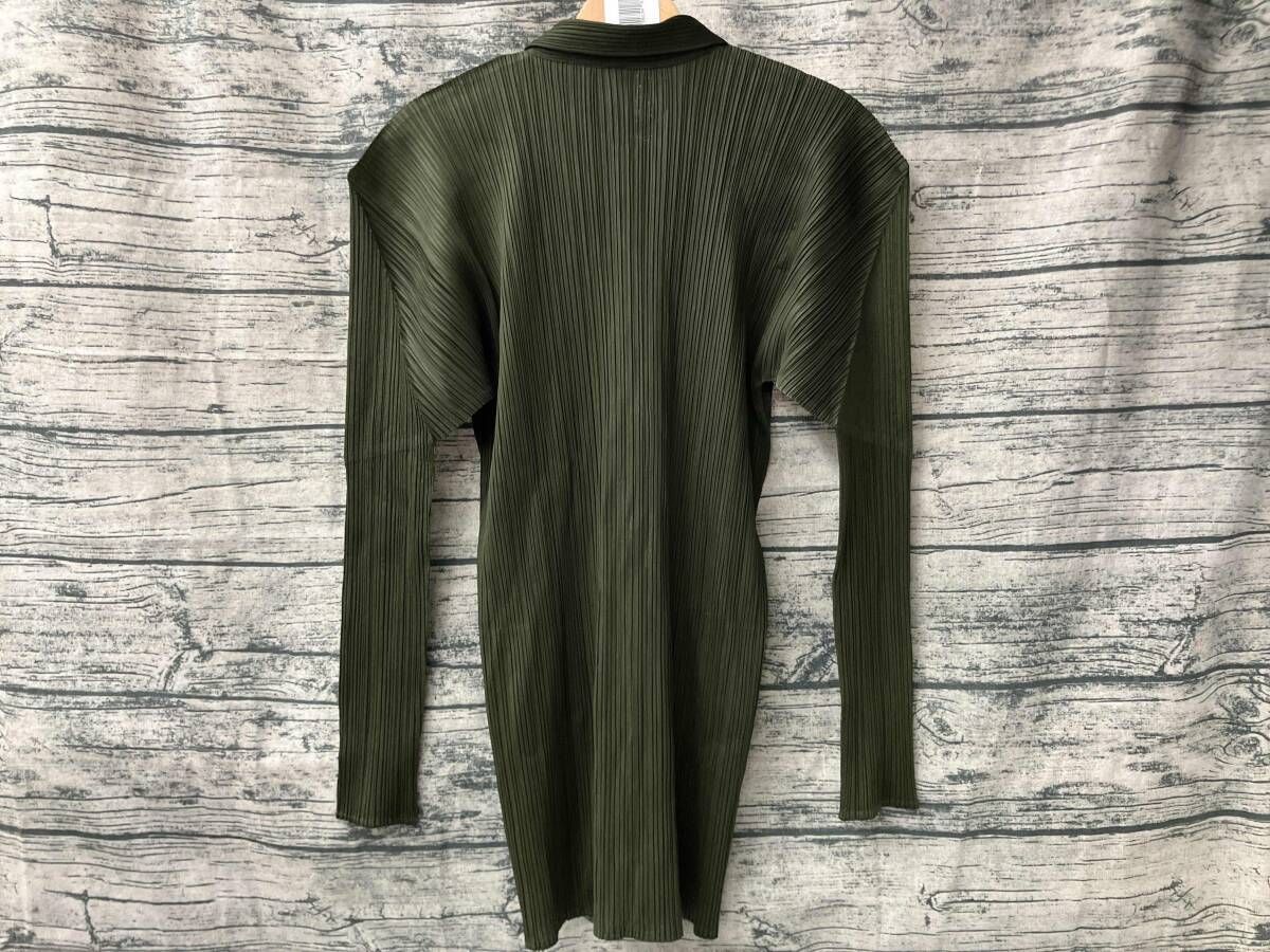 PLEATS PLEASE プリーツプリーズ PP71-JD359 グリーン 長袖シャツ