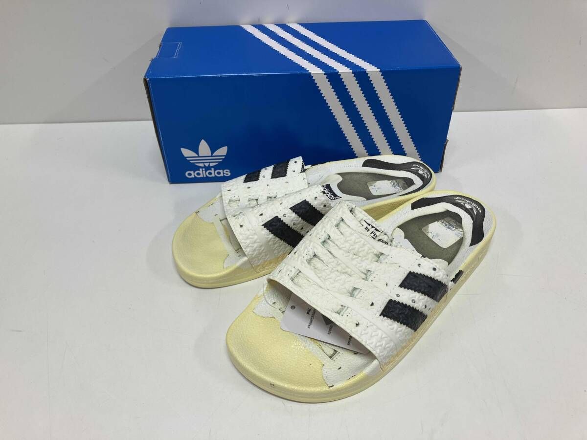 adidas FW6093 ADILETTE SUPERLETTE Superstar アディダス サンダル オフホワイト 26.5cm 箱あり 転写