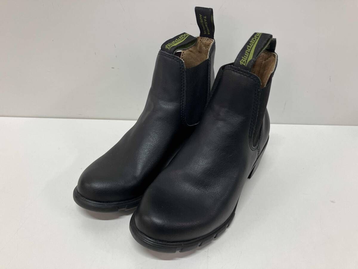 BLUNDSTONE ブランドストーン BS1671009 サイドゴアブーツ ヒール ショートブーツ ブラック UK4