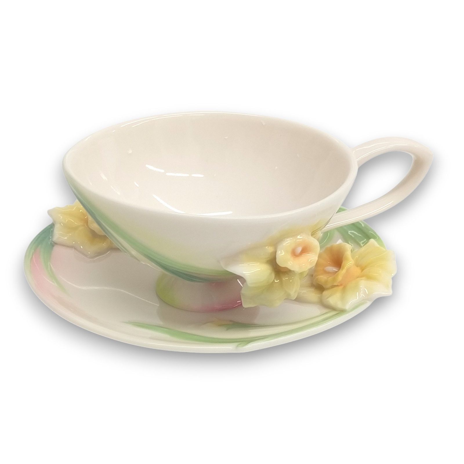FRANZ フランツ カップ-ソーサー 水仙 スイセン FZ00773 FRANZ PORCELAIN COLLECTION CUP-SAUCER SET JA-22