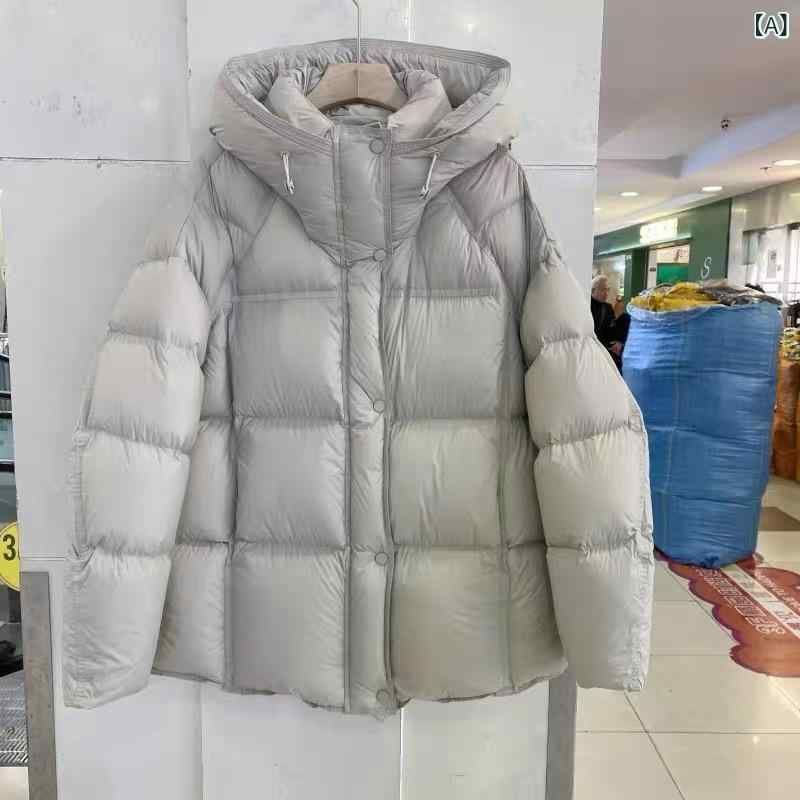 ダウンジャケット レディース フード付き Aライン 中綿入り 白ダックダウン 秋冬 ミディアム丈 アウター トップス 通勤着