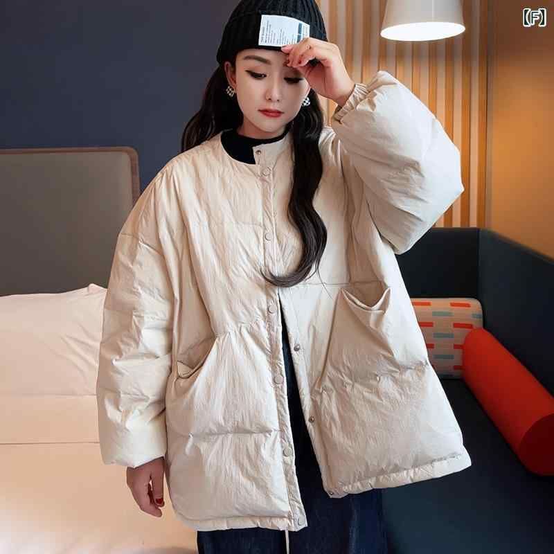 ミドル丈 ラウンドネック