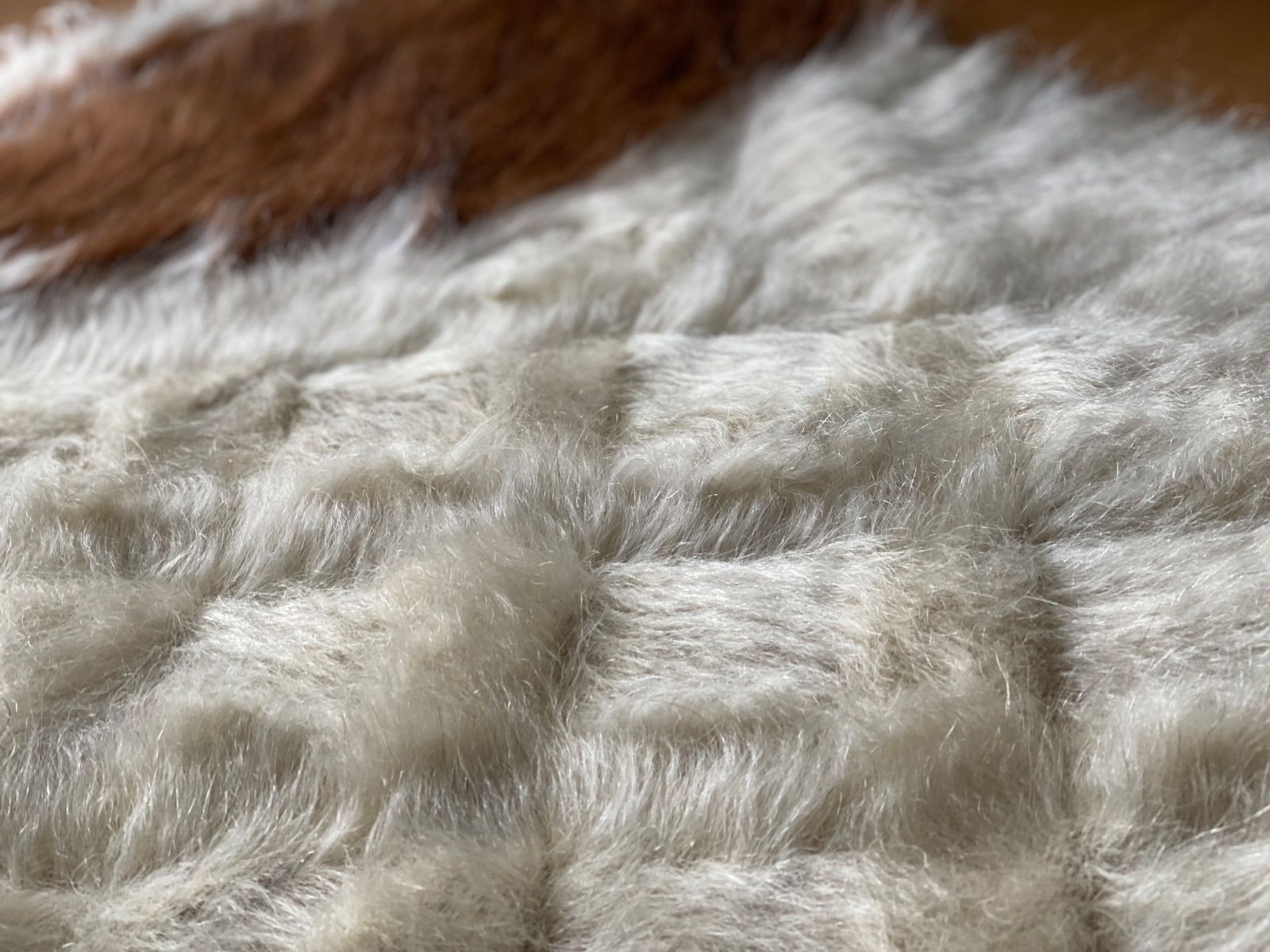 のモヘアでトルコシイルトで織られたシイルトバッタニイェ 艶々毛量の多い贅沢なヴィンテージ