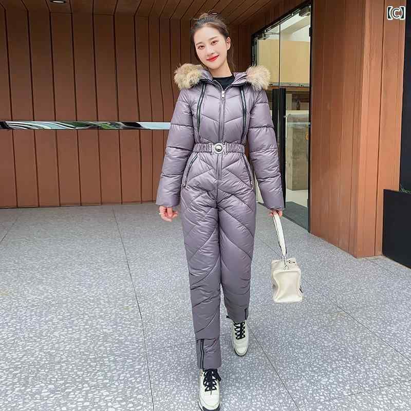 ダウンジャケット レディース ダウン風 中綿コート セットアップ フード付き ファー ポリエステル あったか 厚手 防寒 スキーウェア 深灰色