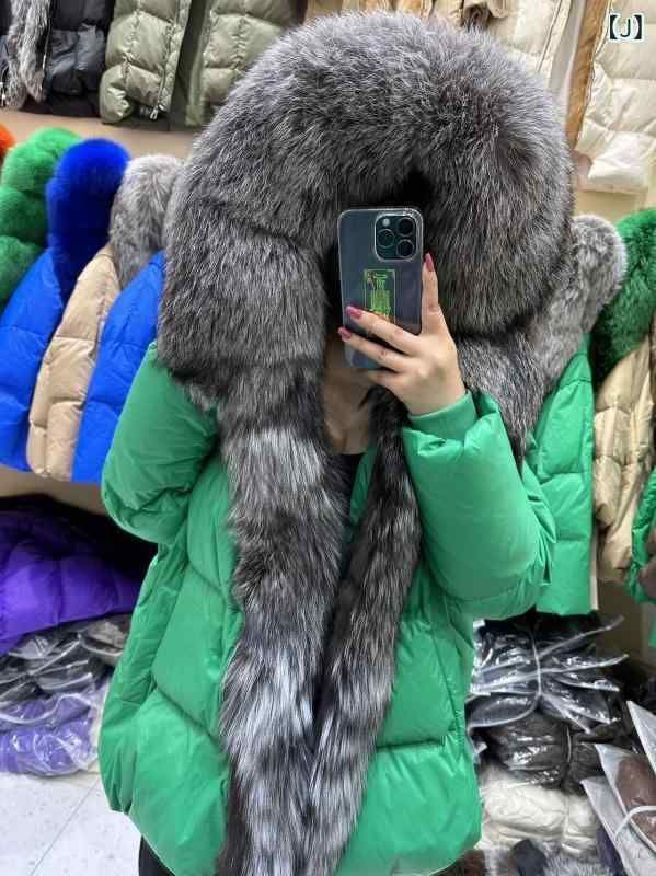 フォックスファー 毛襟