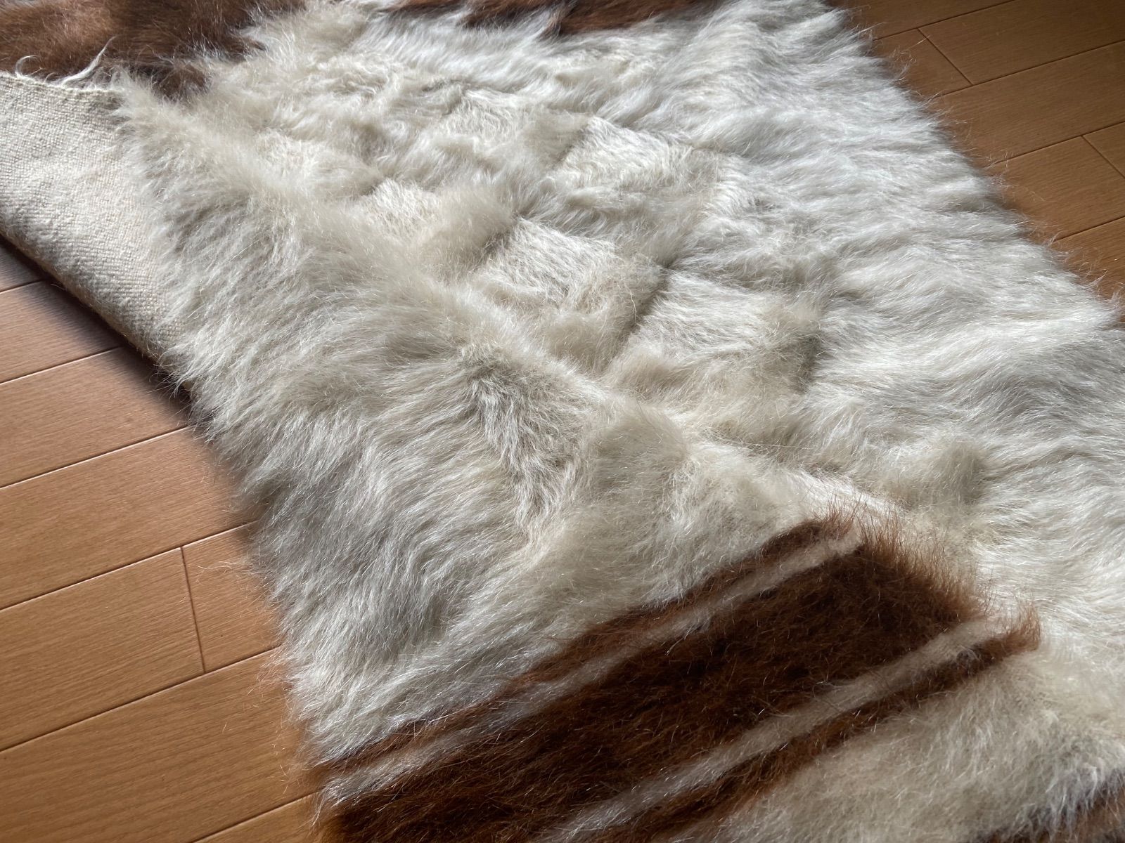 のモヘアでトルコシイルトで織られたシイルトバッタニイェ 艶々毛量の多い贅沢なヴィンテージ