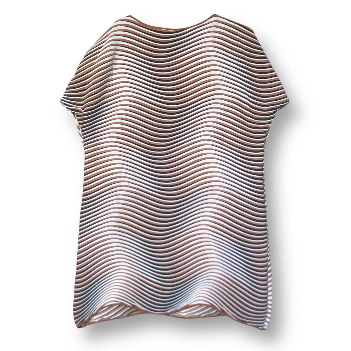 18ss ISSEY MIYAKE Baked Stretch ベイクト ストレッチ IM81FT007 ホワイト ブラウン ブラック サイズ2 イッセイミヤケ