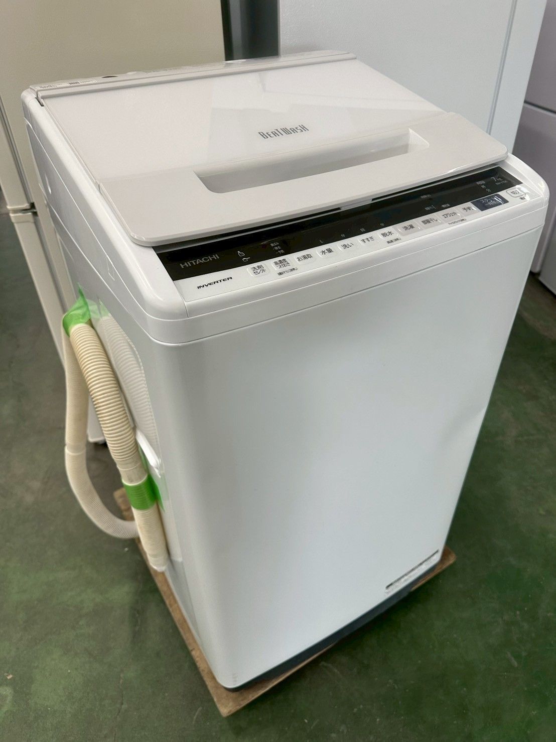 大阪 3か月保障付き 洗濯機 日立 7 kg 2019年 BW-V 70 E IS-1005