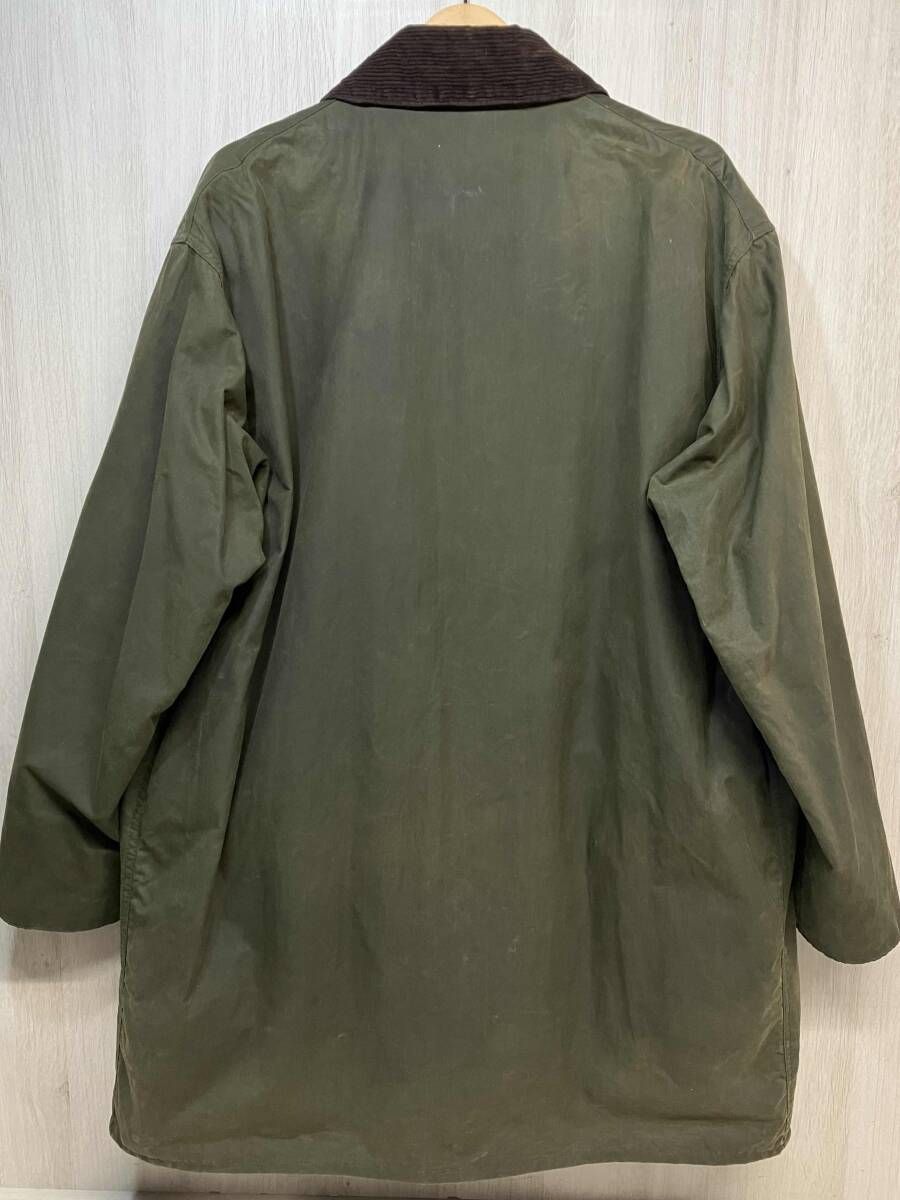 BARBOUR A200 BORDER 2ワラント オイルドジャケット ボーダー バブアー 裏地チェック柄 メンズ コート コーデュロイ襟 C44 8605626