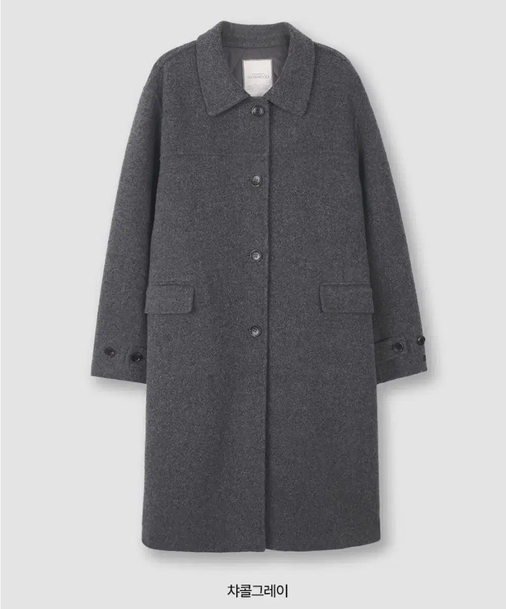 SLOWAND オリジン ハンドメイドコート ロング チャコールグレー