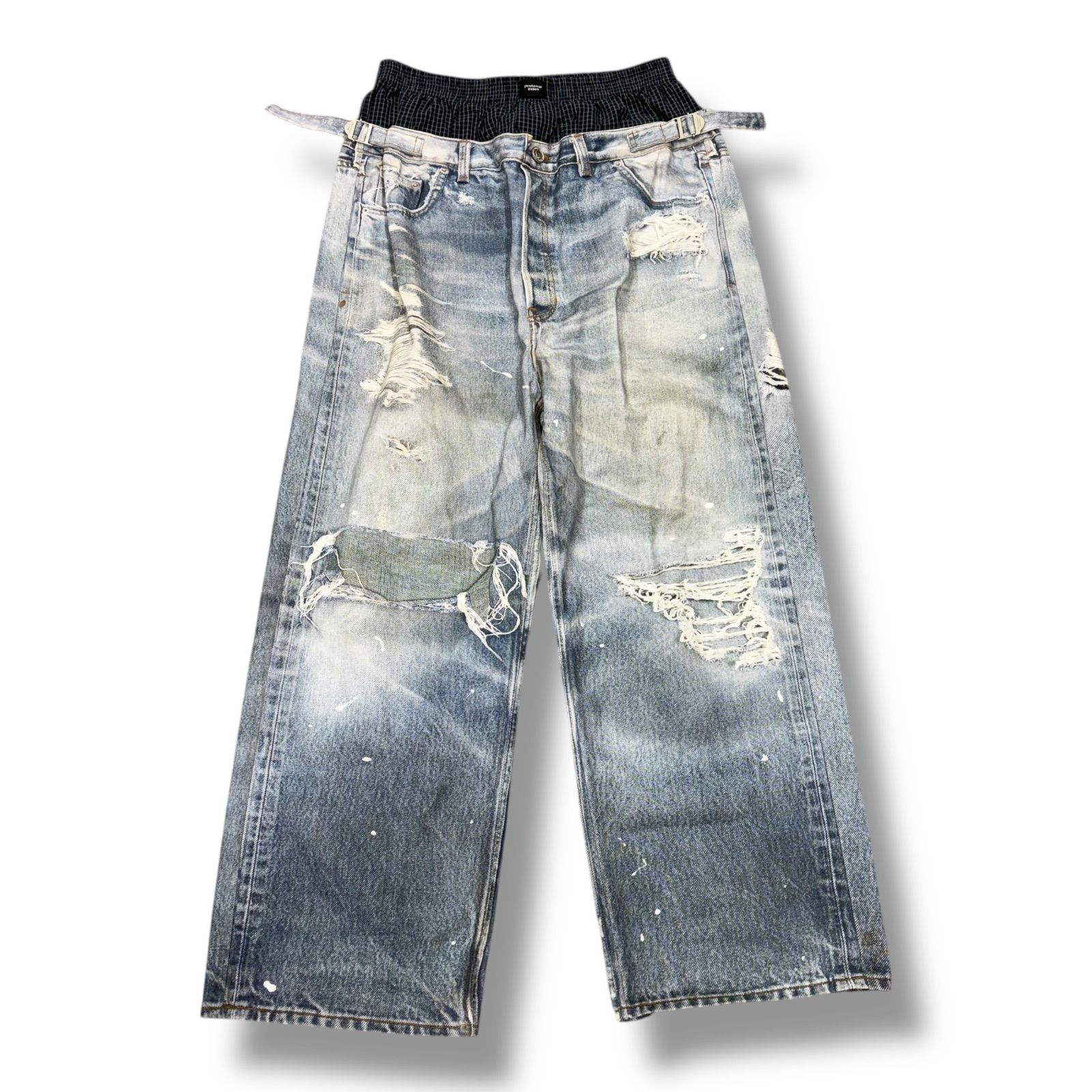 パンツ Protocol index TROMPELOEIL LAYERED PANTS Protocol Index TROMPELOEIL LAYERED PANTS トロンプルイユレイヤード