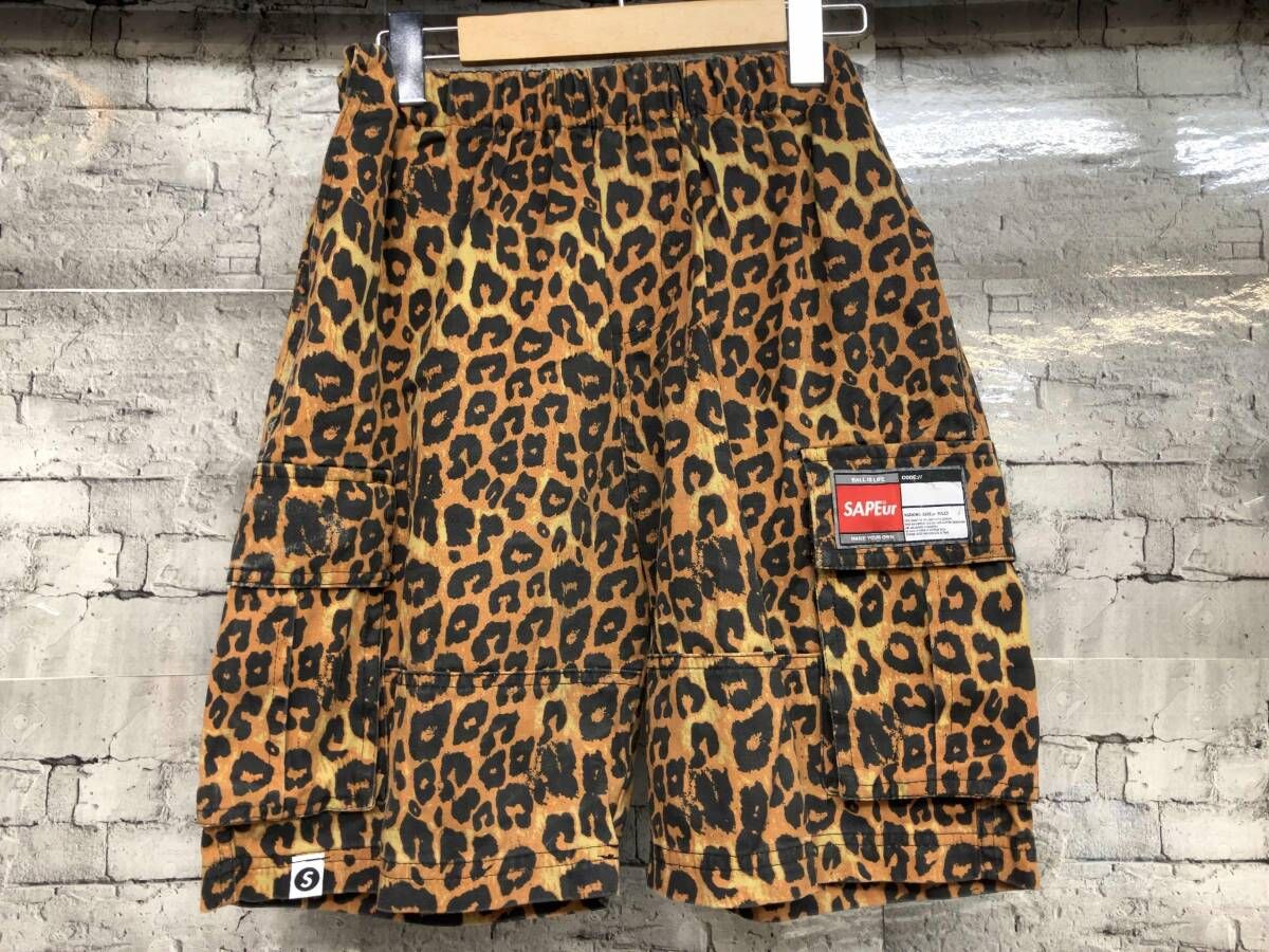 SAPEur サプール カーゴショーツ ハーフパンツ サイズM レオパード
