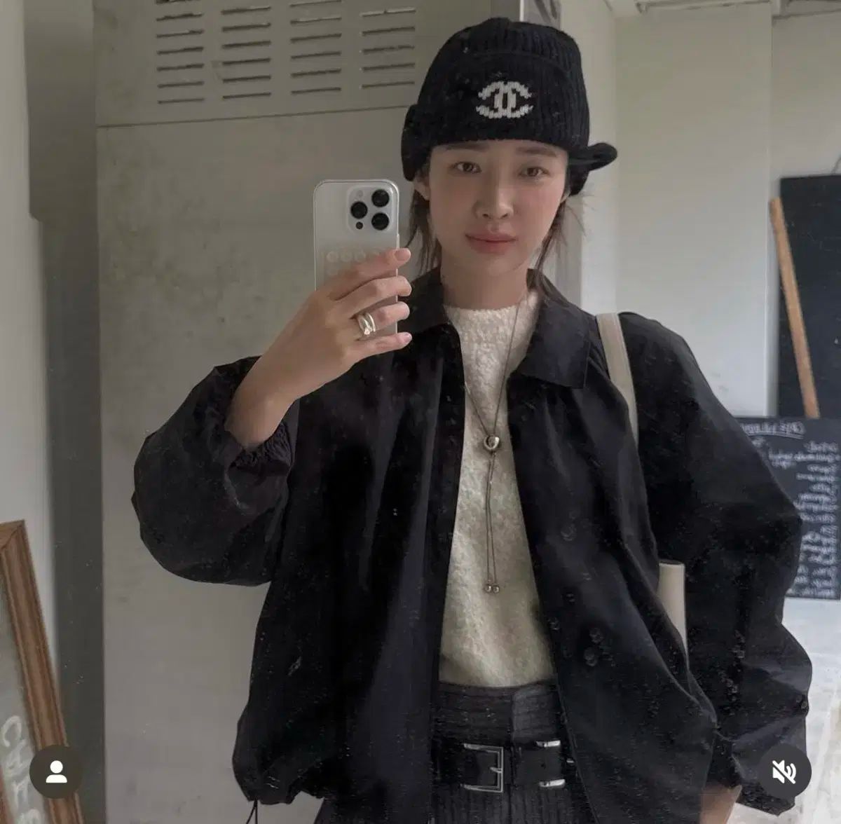  アモーメント ブークレ ウール ニット 長袖 ニット セーター