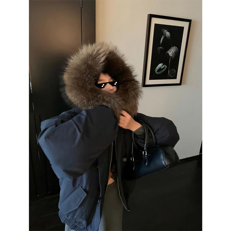 ダウンジャケット レディース 90 ホワイトダックダウン 牛角ボタン フード付き アウター 秋冬 厚手 暖かい 綿麻 普段使い デート