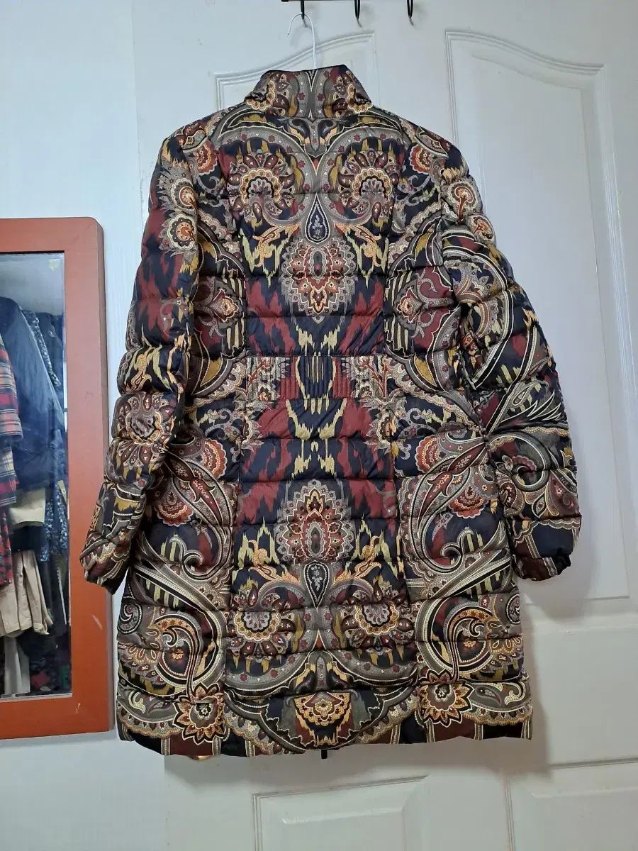 ETRO ベイズリー パータン ロング ダウン コート 55 66