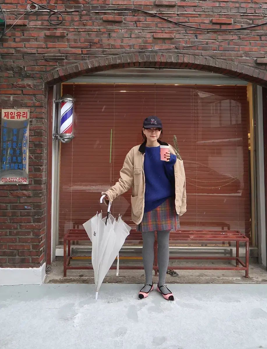 freckle 프레클 CHECK プリーツ ミディ スカート