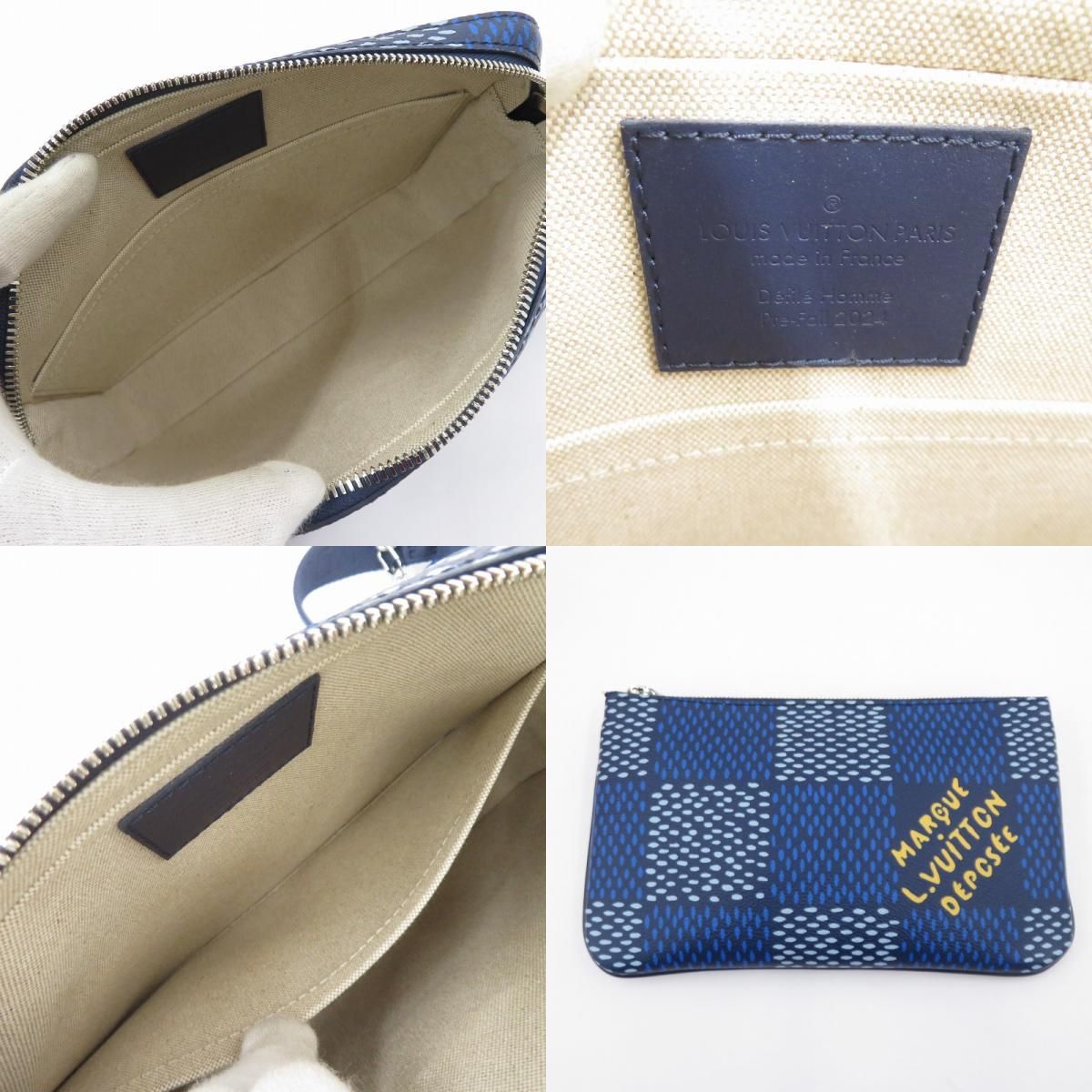 瀬戸大橋店 LOUIS VUITTON ルイ ヴィトン メッセンジャーバッグ ダミエ ヘリテージ トリオ メッセンジャー N40694 ブルー 122 DECORATOM_COM_BR