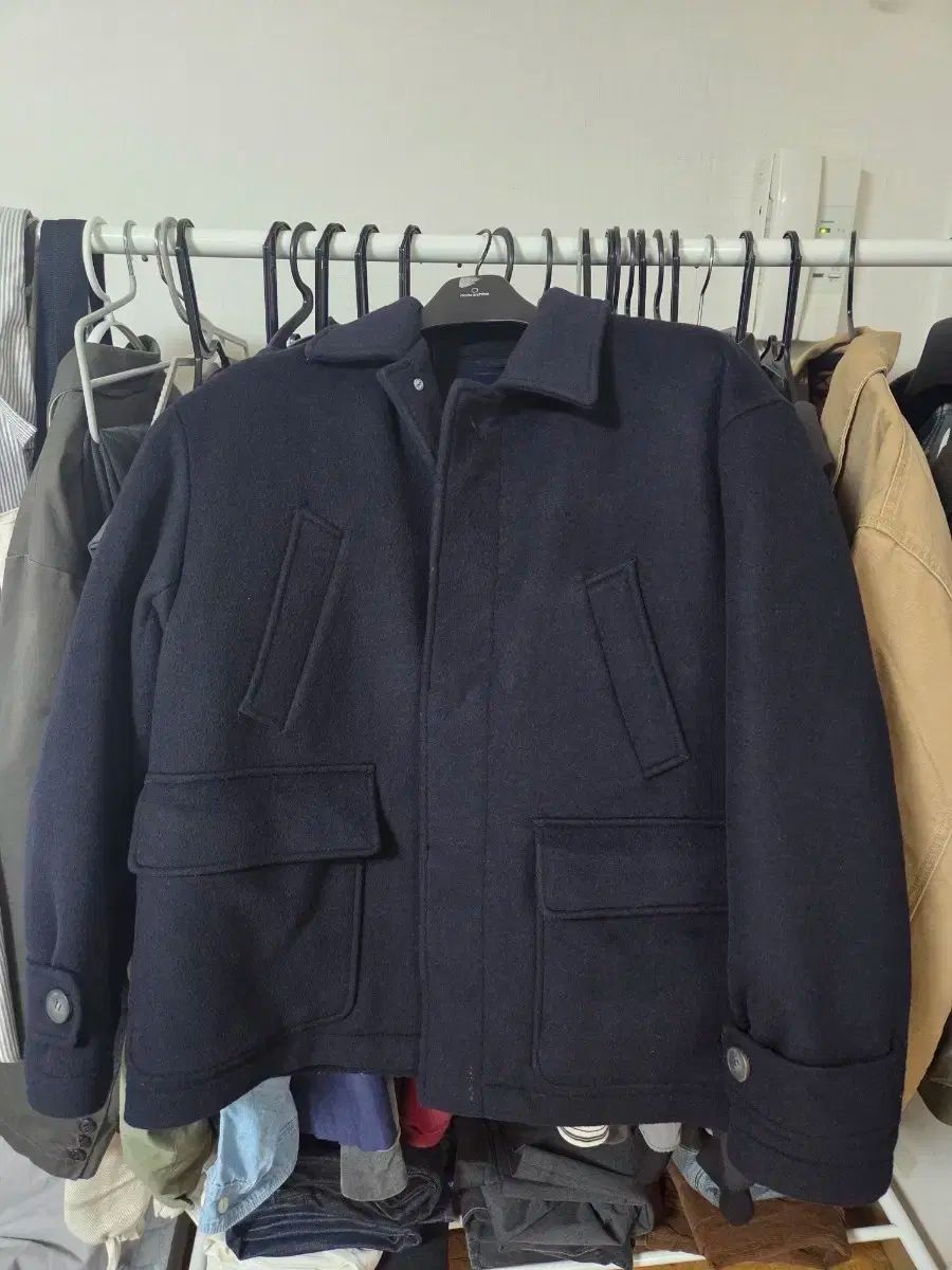 イェール ネイビー COLOR ショート コート