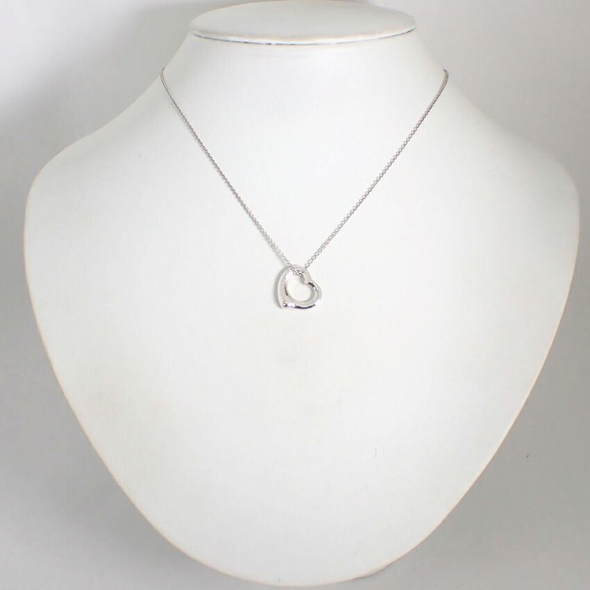 ティファニー 925 オープンハート ペンダント j78-87