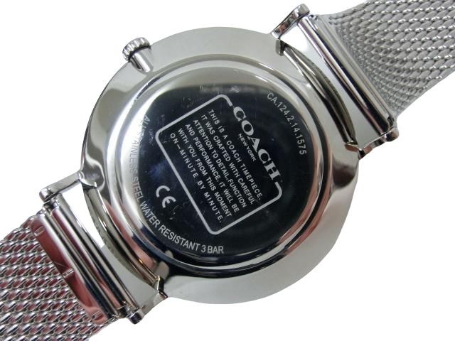  COACH コーチ CA.124.2.14.1575 黒文字盤 ラウンド メンズ腕時計 稼動 QZ 腕時計(クォーツ) 腕時計(アナログ)