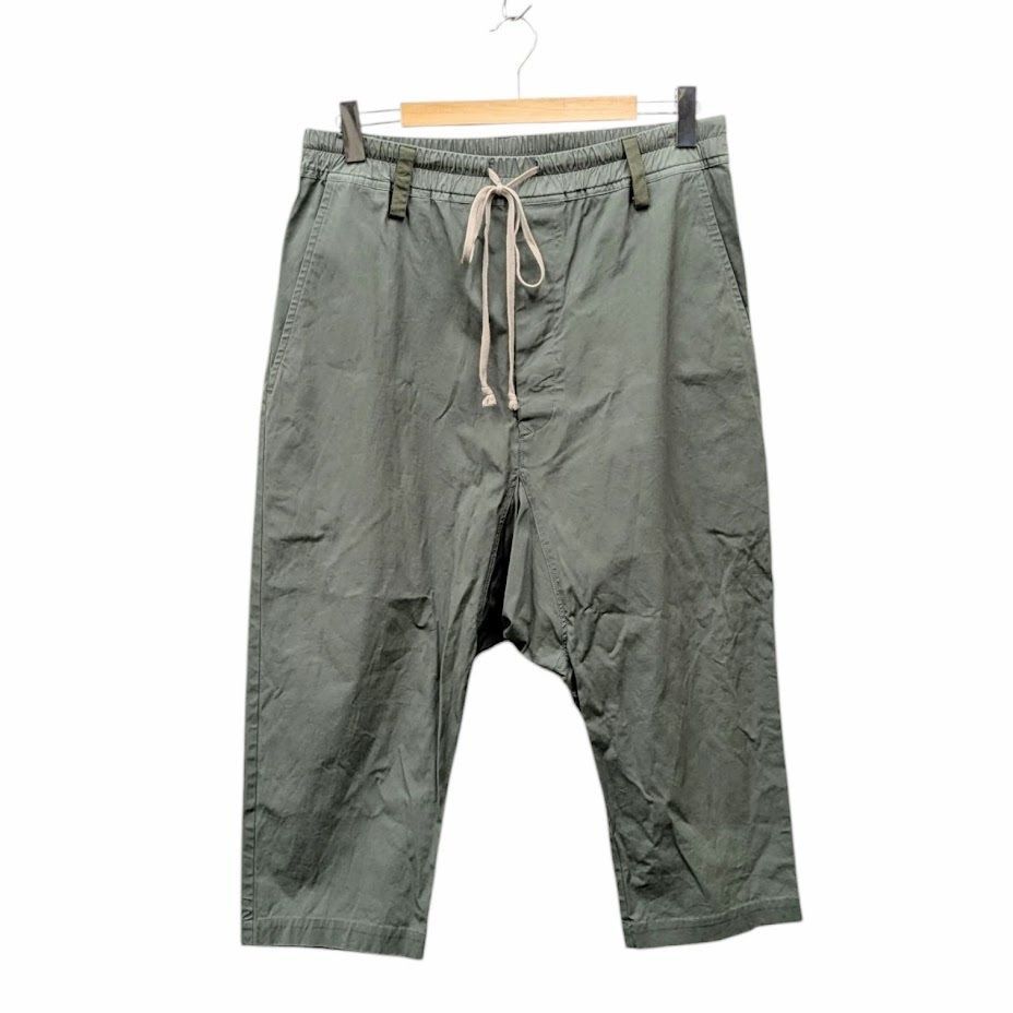 RICK OWENS rick owens DRAWSTRING CROPPED リックオウエンス クロップド サルエルパンる イージーパンツ RU18S5381 グリーン系 サイズ52