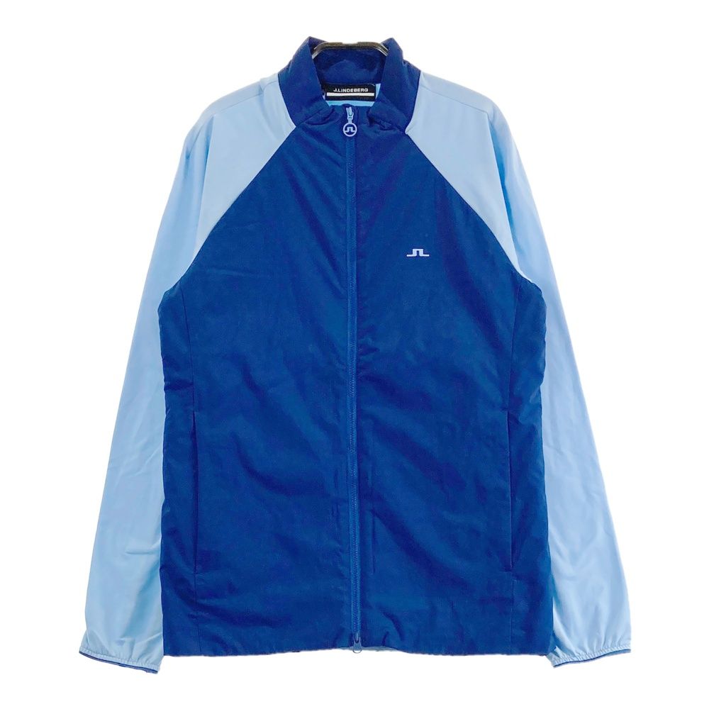 サイズ S J.LINDEBERG ジェイリンドバーグ 中綿切替 ジップジャケット ブルー系 240101418256 ゴルフウェア レディース ストスト