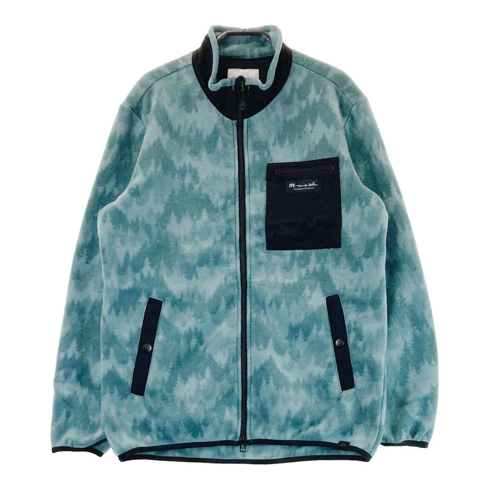 サイズ：L TRAVIS MATHEW トラビスマシュー フリース ジップジャケット 総柄 ブルー系 [240101422484] ゴルフウェア メンズ ストスト
