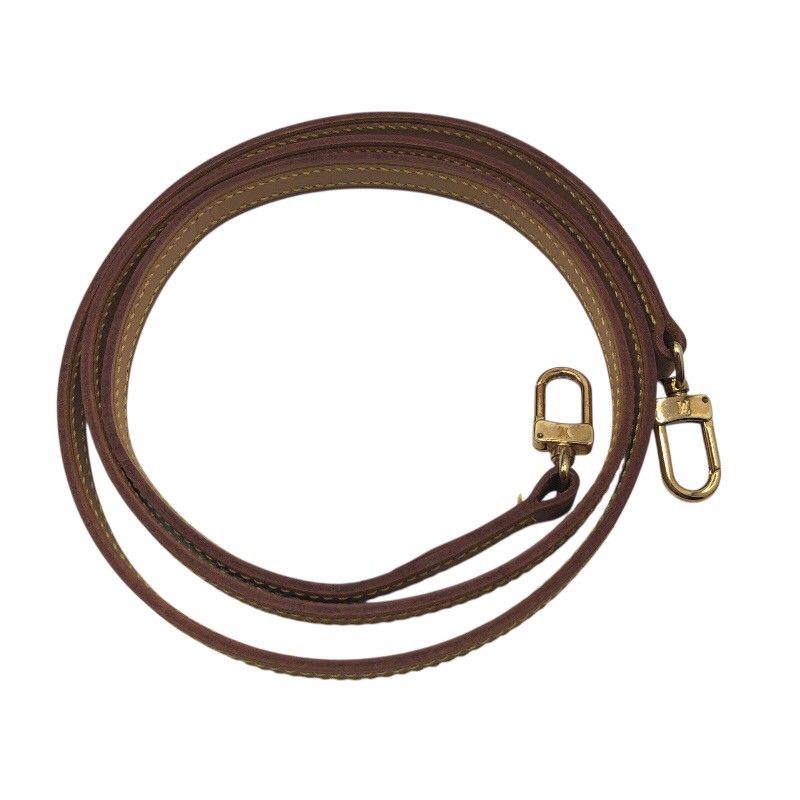 ルイ ヴィトン LOUIS VUITTON ストラップ ベージュ レザー レディース ストラップ