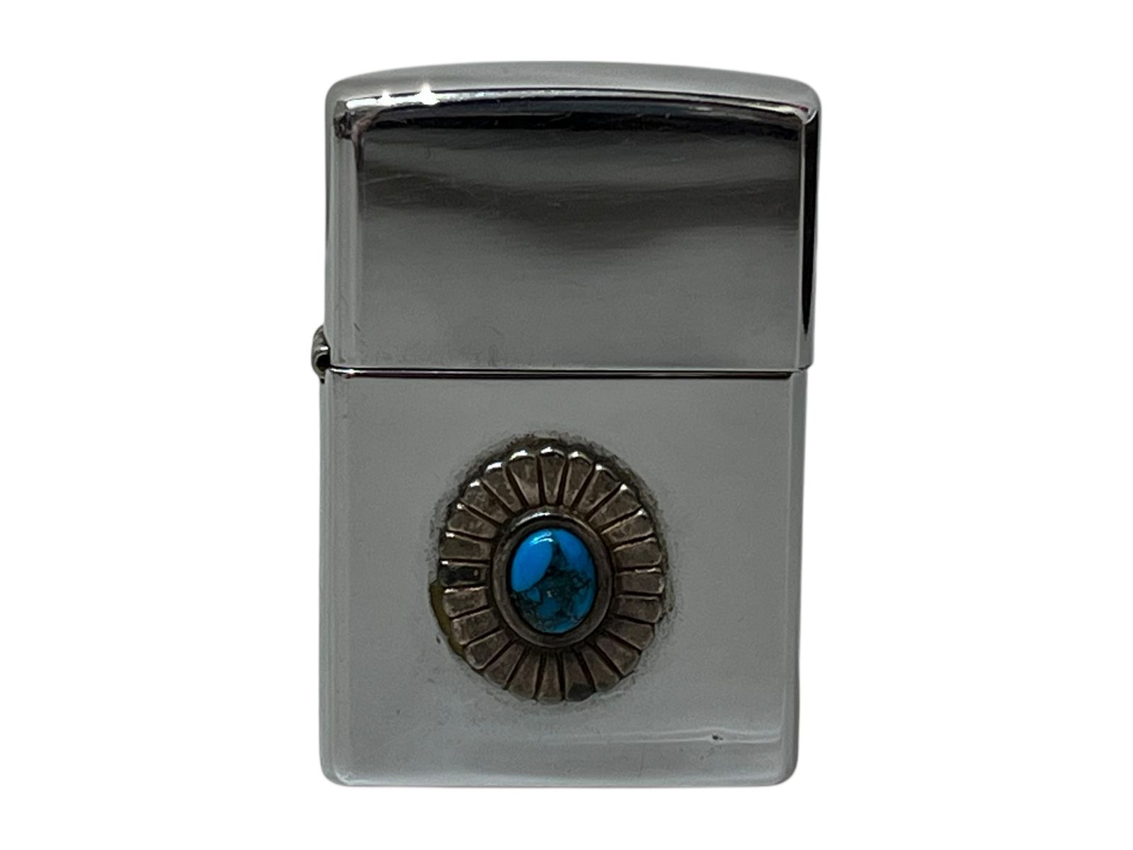 zippo (ジッポー) ターコイズ オイルライター 2015年製 シルバー 雑貨 