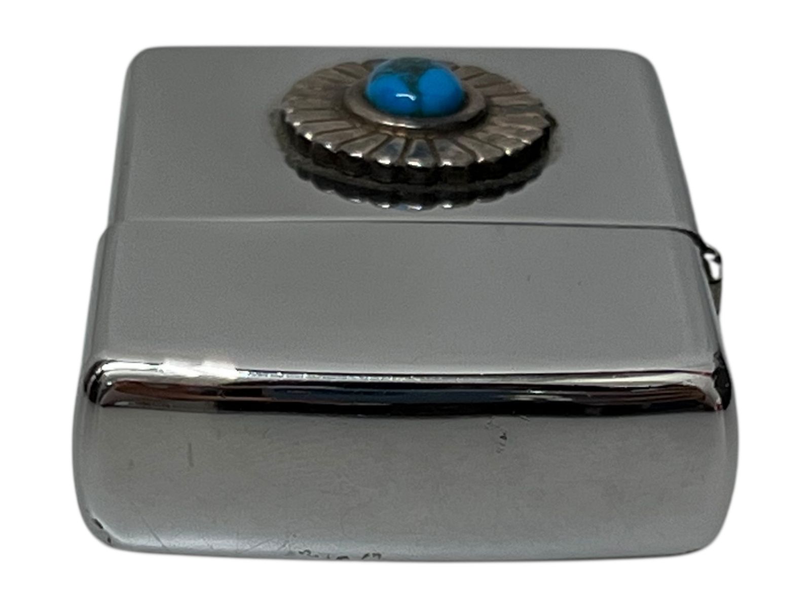zippo (ジッポー) ターコイズ オイルライター 2015年製 シルバー 雑貨 