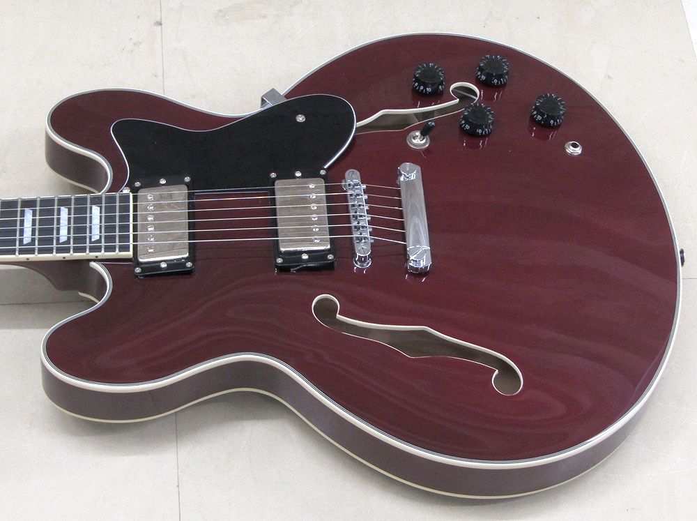  Donner セミアコギター DJP 1000 Burgundy Red センターブロック有 ソフトケース他付属 FLStudio アコースティックギター エレキギター ギター