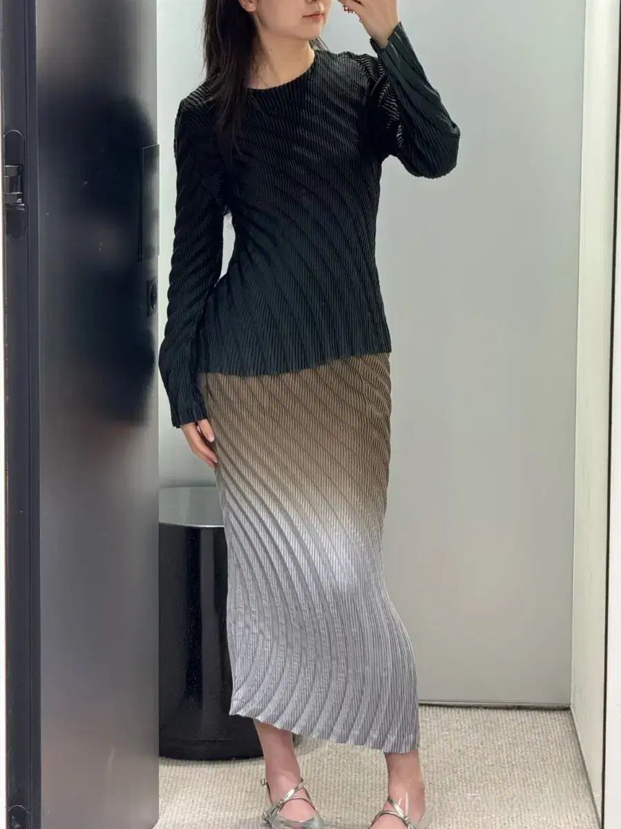  ISSEY MIYAKE ニュアンス トップス 長袖 シャツ ブラウス