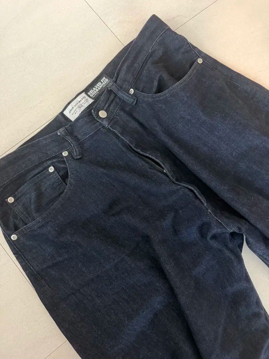 ENDS and MEANS エンズアンドミーンズ リラックスドフィット 5ポケット デニム