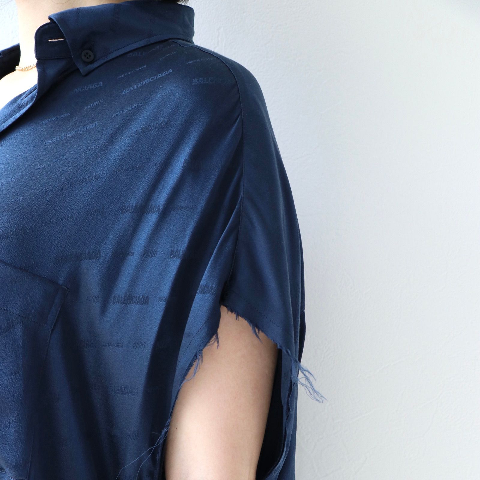 シルク ネイビー