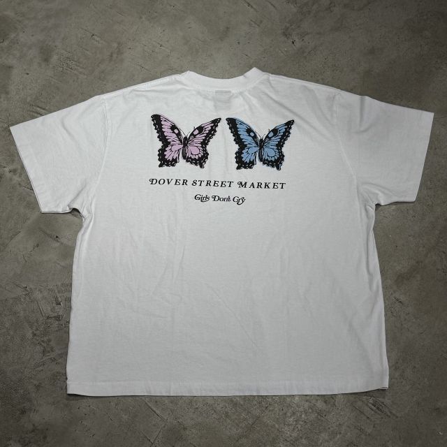 GIRLS DON T CRY 2025 x DOVER STREET MARKET BUTTERFLY T-SHIRT SIZE-M ガールズドントクライ ドーバーストリートマーケット バタフライ 半袖Tシャツ 心斎橋店