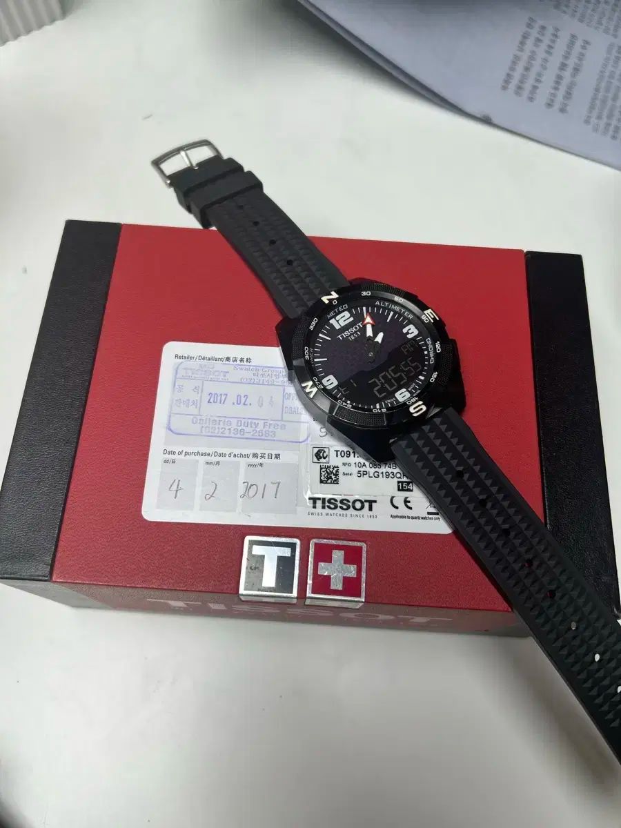 TISSOT ティソ ティタッチ ソーラー 時計 フルセット
