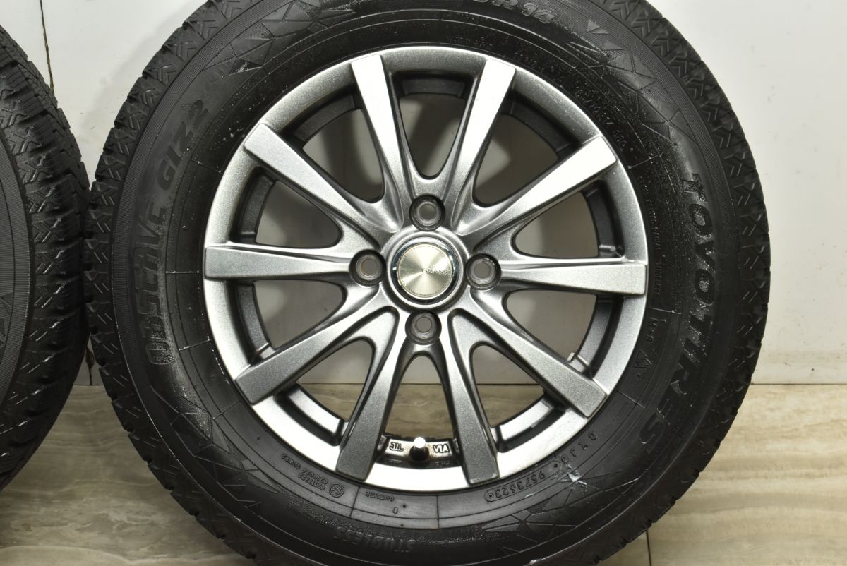  バリ溝 GRASS 14 in 5 J 40 PCD 100 トーヨー オブザーブ GIZ 2 185 70 R フィールダー アクア ヤリス ヴィッツ ノート フィット 14インチ タイヤ ホイールセット