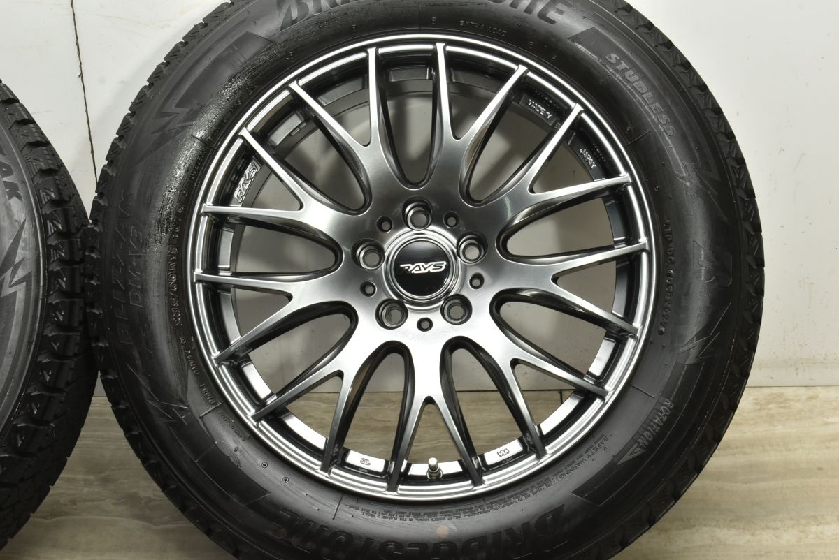  バリ溝 RAYS HOMURA 2 9 PLUS 18 in 8 J 38 PCD 114 3 ブリヂストン ブリザック DM V 235 60 R CX エクストレイル RX RAV 4 18インチ タイヤ ホイールセット