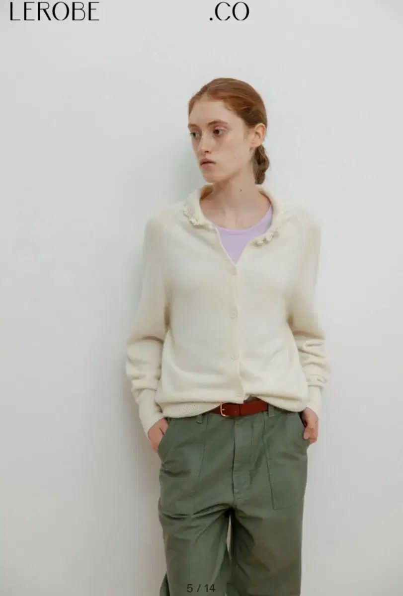 ルローブ agnes カシミア カーディガン