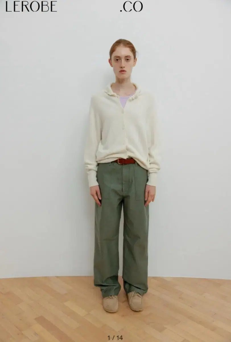 ルローブ agnes カシミア カーディガン