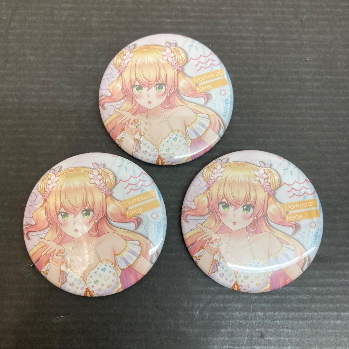 広店】3点 桃鈴ねね シャイニーウェーブver. 缶バッジ